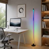 Lampe de sol WiFi RGB, lumière d'angle LED Symphony, commande à distance par application intelligente, DC 12V 7W, pour salle de jeux, salon, chambre à coucher, décoration de la maison