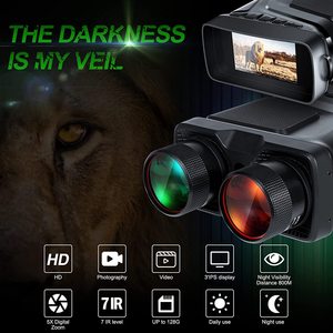 Voll farbiges digitales Infrarot-Nachtsicht gerät 5x Zoom Dual-Eye-Fernglas 600M Effektiver Abstand 30fps Video aufzeichnung - Product Image 4