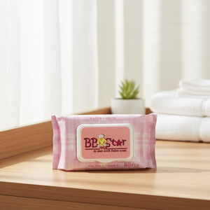 Toallitas húmedas suaves para limpieza de manos y boca de bebé, toallitas húmedas y toallas para el cuidado de la piel del bebé, 80 Uds. - Product Image 1