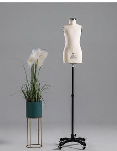 Maniquí <span class=keywords><strong>de</strong></span> <span class=keywords><strong>Costura</strong></span> Ajustable <span class=keywords><strong>de</strong></span> Medio Cuerpo con Ruedas, Maniquí <span class=keywords><strong>de</strong></span> <span class=keywords><strong>Busto</strong></span> <span class=keywords><strong>de</strong></span> Talla Grande para <span class=keywords><strong>Mujer</strong></span>, Soporte <span class=keywords><strong>de</strong></span> Espuma Suave para Sastrería Infantil - Product Image 1