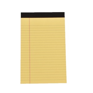 Lightweight Spiral <b>A5</b> Paper Notebook Planners Lined <b>Notepad</b> With Black Top Strip 50 Sheets Folded Leaflet Paper Notebook - Product Image 1