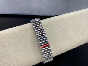 Reloj mecánico de mujer con brazalete de acero inoxidable con incrustaciones de diamantes, estilo vintage 2026, a la moda. - Product Image 4