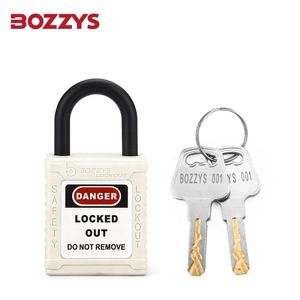 <span class=keywords><strong>Cadenas</strong></span> de sécurité à clé unique BOZZYS OEM Factory Loto, anse en nylon de 6 mm de diamètre (25 mm de longueur), certifié ISO/CE, garantie 1 an - Lockout - Product Image 3
