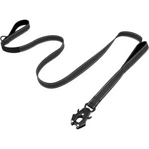 Высококачественная сверхпрочная цепь для собак, нейлоновый отражающий безопасный поводок для собак с мягкой ручкой и зажимом для лягушки - Product Image 3