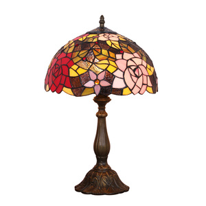 Lampe décorative en verre teinté de style campagnard rustique, rose, éclairage respectueux des yeux pour les chambres, les hôtels, les cafés, les salles d'exposition - Product Image 5