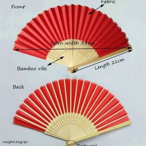 Éventail pliant en papier de bambou imprimé sur mesure, style chinois, pour cadeaux et souvenirs, vente en gros - Product Image 2