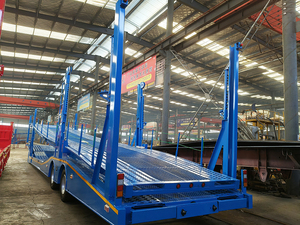 Semirremolque Portacoches Hidráulico de Doble Plataforma y 3 Ejes, Transportador de 8-10 Autos, Acero al Carbono de Alta Resistencia, en Venta - Product Image 4