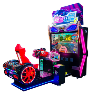 Jeu vidéo à pièces de 55 pouces simulateur de conduite Machine de voiture de course d'arcade fonction sans fil <span class=keywords><strong>Logo</strong></span> personnalisable Support anglais - Product Image 6