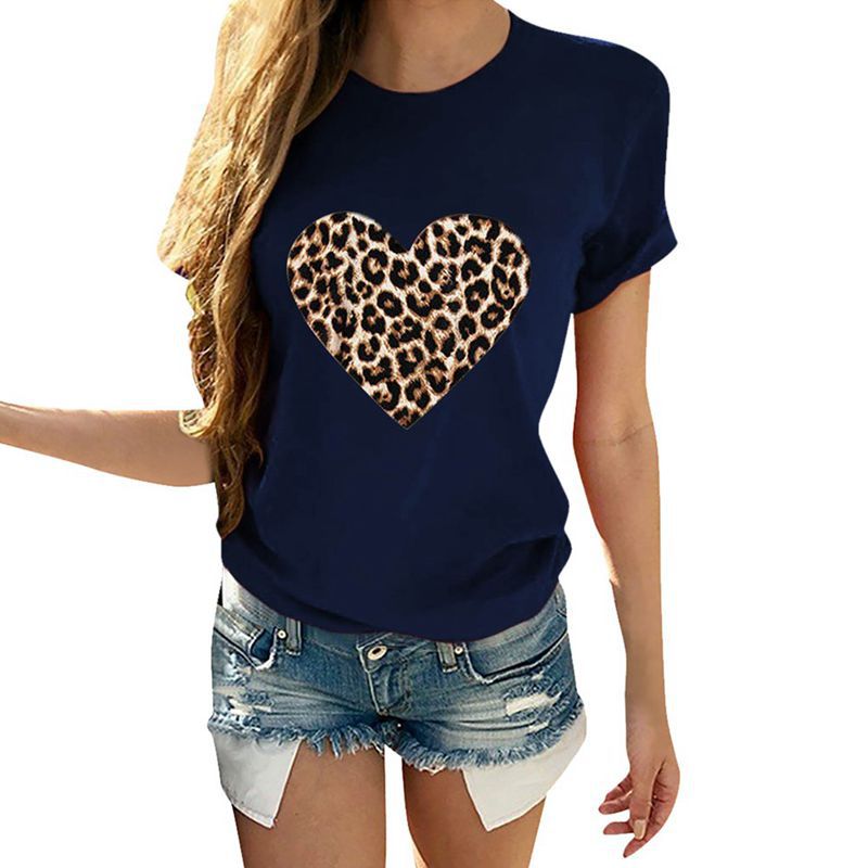 Shop Our Collection of Leopard Heart T-Shirts for Women
