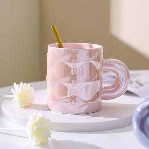 Mug en porcelaine blanche de luxe léger, haute résistance à la température, design <span class=keywords><strong>animal</strong></span> moderne, poignée, maison, bureau, <span class=keywords><strong>tasse</strong></span> pour meilleur ami - Product Image 4