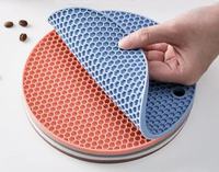 Nouvel ensemble de dessous-de-plat en silicone légers, faciles à nettoyer, résistants à la chaleur, pour robinets de cuisine et tables, réutilisables, écologiques, grand format