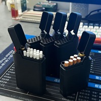 Étui à cigarettes portable écologique en plastique avec briquet intégré, impression 3D, résistant à la pression, universel