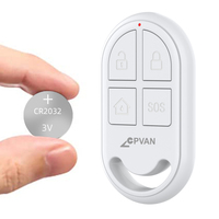 Accessoires pour système d'alarme domestique CPVAN RF433 3V, armement/désarmement, SOS, distance de transmission de 120 m, télécommande modèle R01, modulation ASK