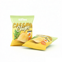 Sacs à Oreiller avec Fermeture Arrière Laminée de Qualité Alimentaire avec Logo Personnalisé pour l'Emballage des Chips de Pommes de Terre Structure Plastique Biodégradable