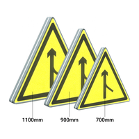 Panneau de signalisation routière LED personnalisable IP55, haute visibilité, réfléchissant, pour la sécurité routière