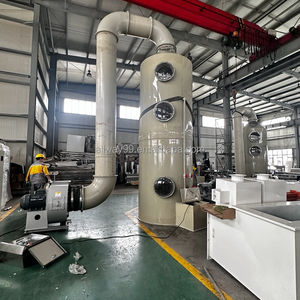 Purificação torre purificador molhado do sistema do purificador da cama embalado purificação industrial do gás waste do ácido e do alcaloide - Product Image 2