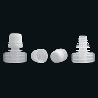 Bouchon de bec verseur en plastique PE de 6 mm, petite taille, anti-fuite et inviolable pour pochette cosmétique liquide et trousse de maquillage