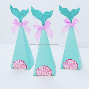 Cajas de Regalo de Papel Plegables de Lujo al por Mayor, con Recubrimiento UV y Relieve, Forma de Sirena, para Decoración de Bodas y Fiestas de Cumpleaños - Product Image 5