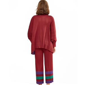 Traje holgado étnico de manga grande de alta calidad, pantalones de pierna ancha y conjunto de dos piezas hasta los hombros, ropa de mujer - Product Image 5