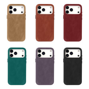 Funda Magnética Delgada y Minimalista <span class=keywords><strong>de</strong></span> Cuero Genuino Premium para Teléfono Celular, Compatible con <span class=keywords><strong>iPhone</strong></span> 13 <span class=keywords><strong>14</strong></span> 15 16 17 <span class=keywords><strong>Pro</strong></span> <span class=keywords><strong>Max</strong></span> y Samsung Galaxy S24 - Product Image 6