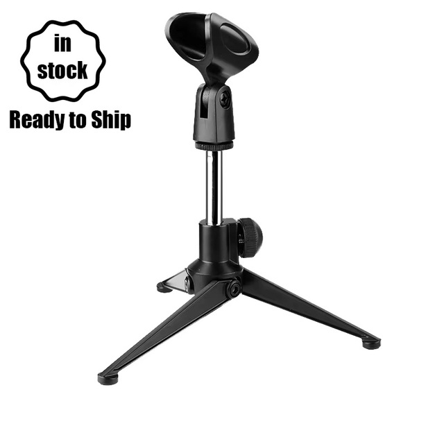 Yinyu MS027 Heavy Duty Adjustable Foldable Tripod Desktop Microphone Stand for for Studio & Live Use
