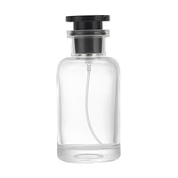 Flacons de parfum arabes personnalisés avec impression sérigraphique et revêtement UV, 30ml/50ml/100ml, en verre vide avec pompe pulvérisatrice et boîte