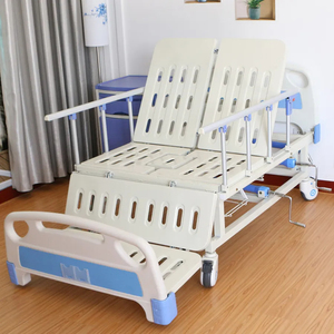 Cama Hospitalaria Manual de Tres Funciones con Plegado Parcial, Acero Laminado <span class=keywords><strong>en</strong></span> Frío, Capacidad de 260 kg, Orificio para Inodoro, para UCI y Cuidado <span class=keywords><strong>en</strong></span> el Hogar - Product Image 6