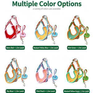 Small pet new reflective dog chest strap traction rope set source factory spot mixed batch cross-border distribution - Product Image 3