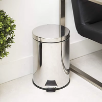 Poubelle à pédale en acier inoxydable pour la maison, la cuisine, 3L 5L, vente chaude