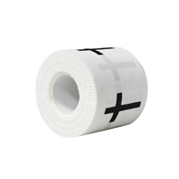 Bande de sport blanche en gros avec bord dentelé de 5 cm, facile à déchirer, en coton protecteur pour la gymnastique et la boxe, couvrant les poignets et les chevilles