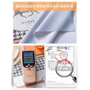 SkColor - Camino de mesa de PVC con diseño de bloques de color, rectangular, estampado, diseño de pata de gallo, abstracto, impermeable, a prueba de aceite, para interiores y exteriores - Product Image 5