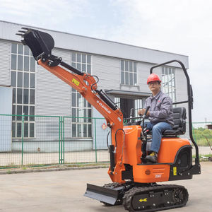 Mini pelle hydraulique à fonctionnement efficace, certifiée CE, système hydraulique, petites micro-pelles avec chenilles en caoutchouc - Product Image 1