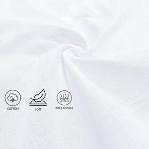 Grosir Massal Saputangan Persegi Bordir Tepi Bergelombang 11 inci, Lembut, Katun Putih Polos 60S untuk Pernikahan - Product Image 2