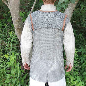 เกราะอลูมิเนียมน้ำหนักเบาสไตล์โรมัน segmentata chainmail เกราะยุคกลางของแท้สำหรับงานฝีมือโลหะโรมัน - Product Image 3