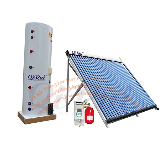 150 200 300 500 800 1000 2000 Liter Pressurized Solar Water Heater Split Copper Heat Pipe Evacuated Tube Solar Thermal Collector