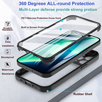 Étui pour Xiaomi 17T Pro Max 14T 13T Poco X6 Pro Redmi 14C Note 13 Pro Plus 5G, protection d'écran complète antichoc 360°, coque de téléphone