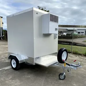 Refrigerador Portátil, Congelador, Almacenamiento Móvil, Cámara Frigorífica, Remolque para Helados y Comida Rápida, Metálico, Resistente a la Oxidación, 4 Ruedas - Product Image 2