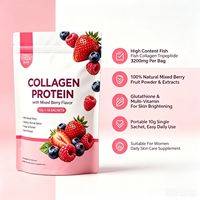 OEM 10g*10 Sachets Gemengde Bessen Collageen Poeder, Vis Collageen Tripeptide, Antioxidanten Immuniteit Ondersteunende Beauty Drink Poeder
