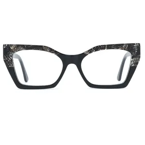 Cat Eye Acetate Brillen Frauen Männer Bunte Mode Optische Brillen