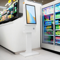 Terminal de paiement tactile de haute qualité pour restauration rapide, type kiosque sur pied pour magasin de proximité, système informatique de point de vente pour le commerce de détail