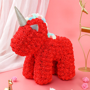Boîte cadeau licorne en mousse rose, produits finis, vente en gros, cadeau romantique pour la Saint-Valentin, Qixi, anniversaire, filles - Product Image 2