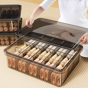Clothing Organizer <b>Storage</b> <b>Box</b> With Lid For Underwear Socks 10L 20L Rectangle Solid Color <b>Drawer</b> Container - Product Image 3