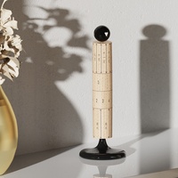 Calendrier de bureau rotatif créatif en bois massif, style trompette, ornement décoratif, article de décoration intérieure de style japonais, marque JIAYI, pour l'inauguration de la maison