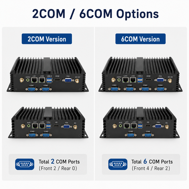 Dual LAN Industrial Mini PC Fanless Design Intel Core I5 4200U Ddr3 6COM 4USB 3.0 WiFi HD+vga 4G Micro Industrial Control Box PC
