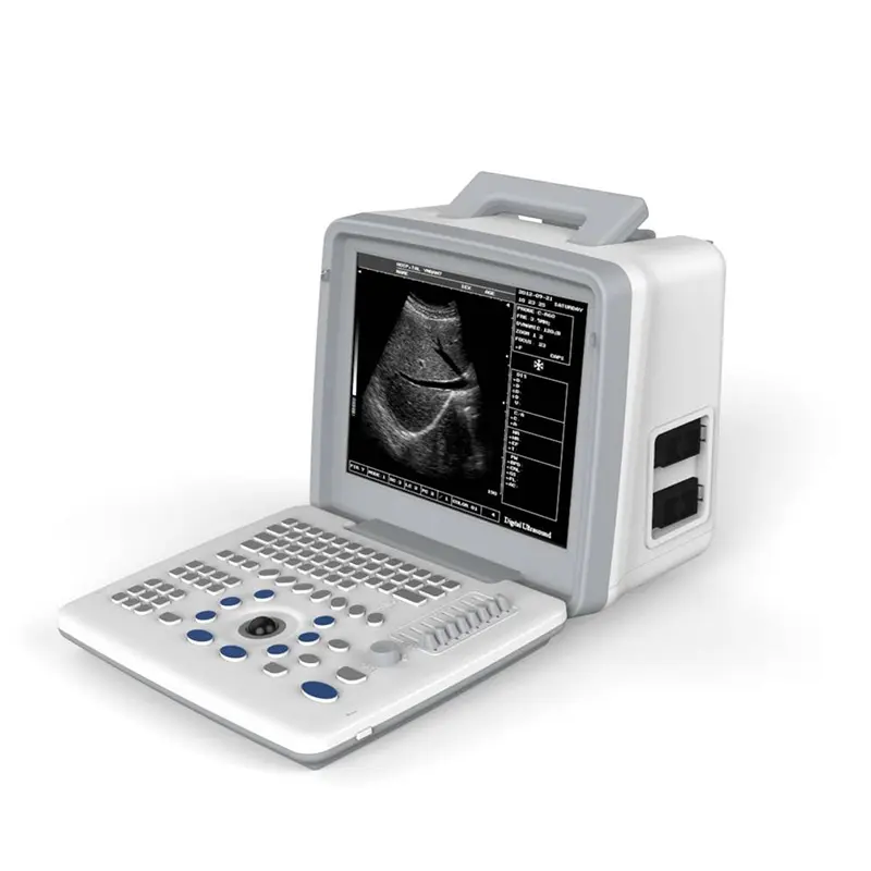 Grossesse animale en temps réel noir et blanc 3 en 1 Scanner de machine à ultrasons vétérinaire sans fil 128 éléments