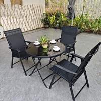 Table et chaises pliantes d'extérieur, chaise pliante portable, table de repas de loisirs, style extérieur