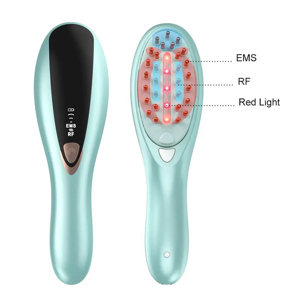 Head Vibration Massage Laser Combs Hair Regrowth Of Oil Dispensing Scalp Massage Hair Serum Applicator