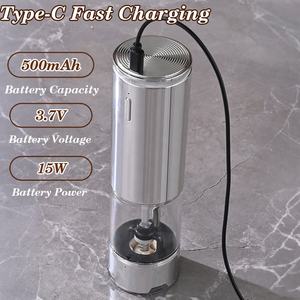 Nouvelle grande capacité Led 6 niveaux externe réglable grossièreté USB Rechargeable sans fil électrique <span class=keywords><strong>sel</strong></span> et poivre moulin ensemble - Product Image 2