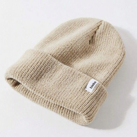 Étiquettes personnalisées, broderie 3D, chapeaux d'hiver à motif Argyle, bonnets en tricot gaufré pour les voyages