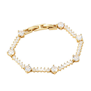 Trendy European American Style Zircon Tennis <b>Bracelet</b> Gold Women Fashion Jewelry Spring 2026 Yiwu Origin - Product Image 4